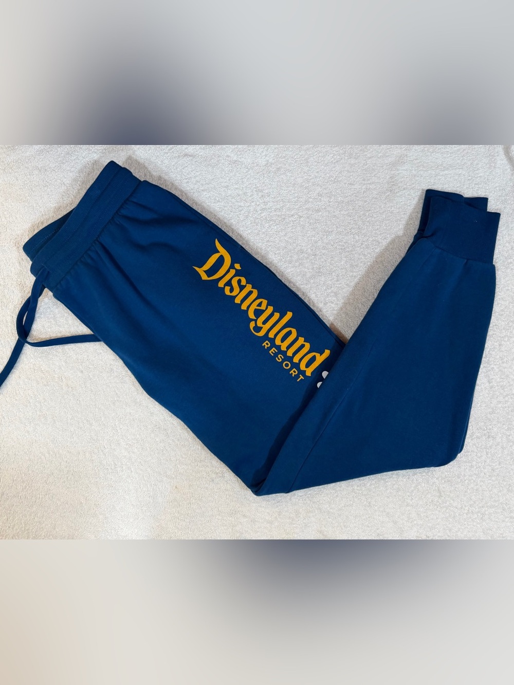 Disneyland Disney Parks Resort Castle Graphic Fleece Jogger Sweatpants Cozy